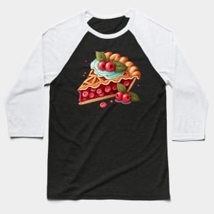 Cottagecore Cherry Pie Baseball T-Shirt